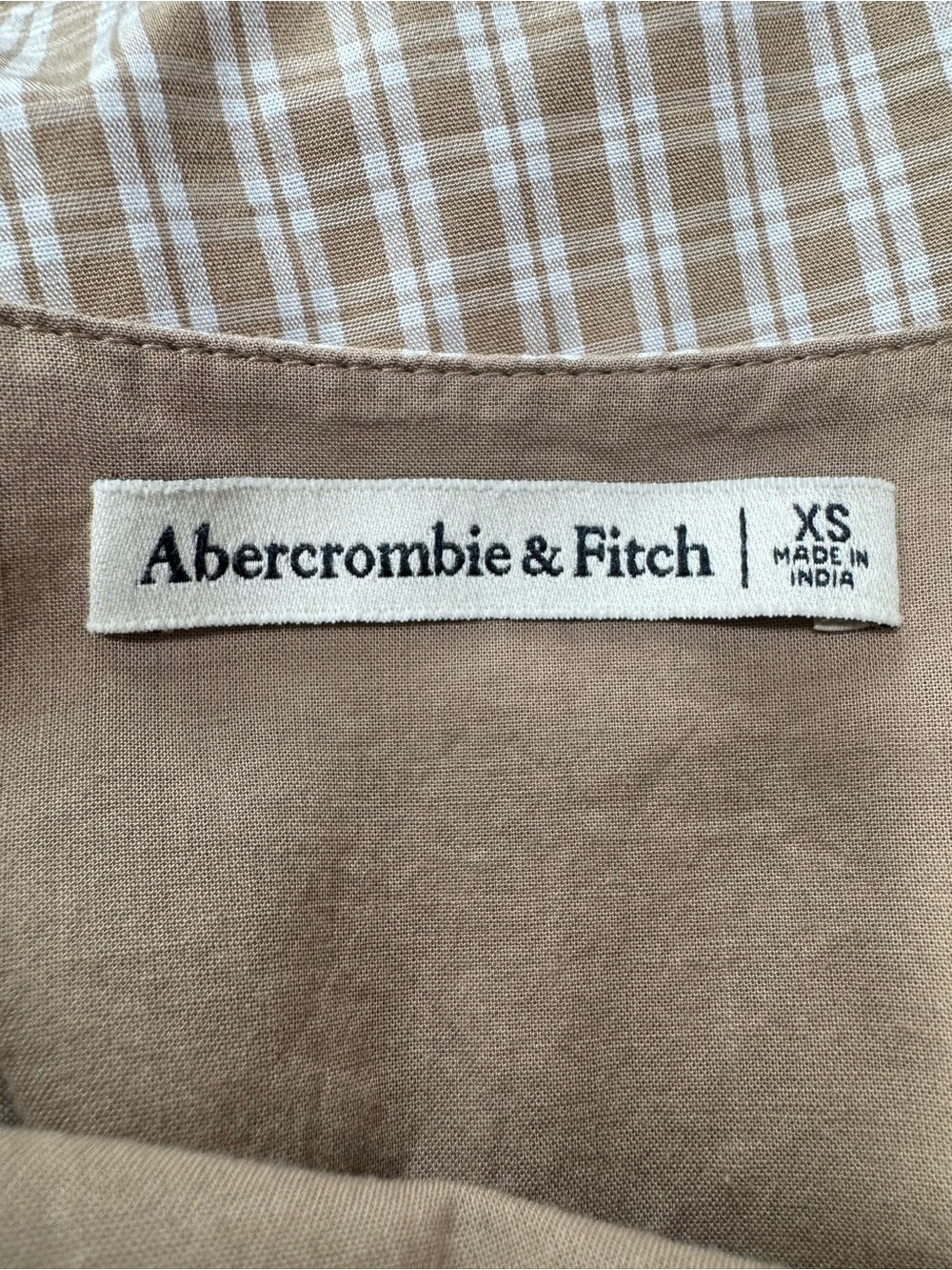 Abercrombie & Fitch Twist Front Gingham Plaid Maxi Dress Women’s XS Summer Party - Picture 12 of 15